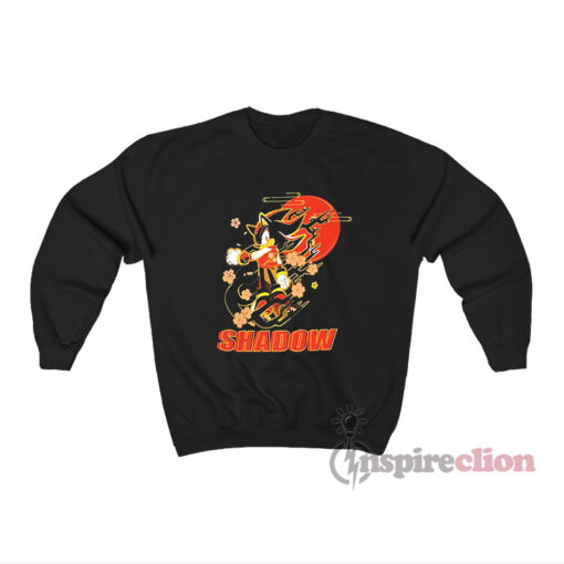 Sonic The Hedgehog Shadow Sakura Boyfriend Fit Girls Sweatshirt