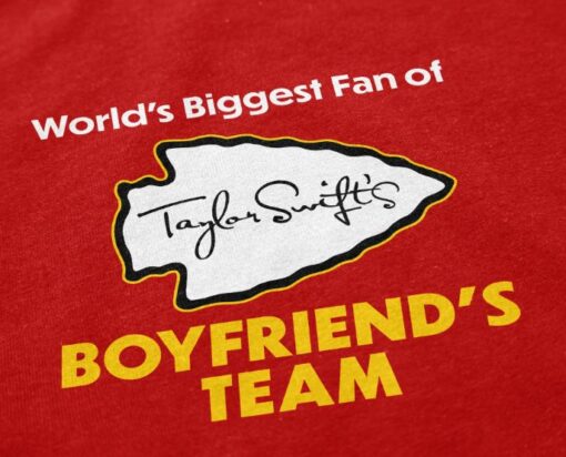 Taylor Swift's Boyfriend's Team Kansas City Chiefs T-Shirt