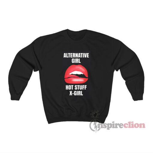 1UP Hari Nef Sloane Alternative Girl Hot Stuff X-Girl Sweatshirt