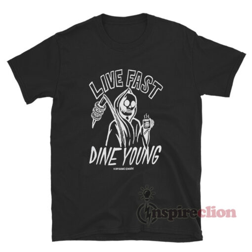 Blink-182 Mark Hoppus Live Fast Dine Young T-Shirt