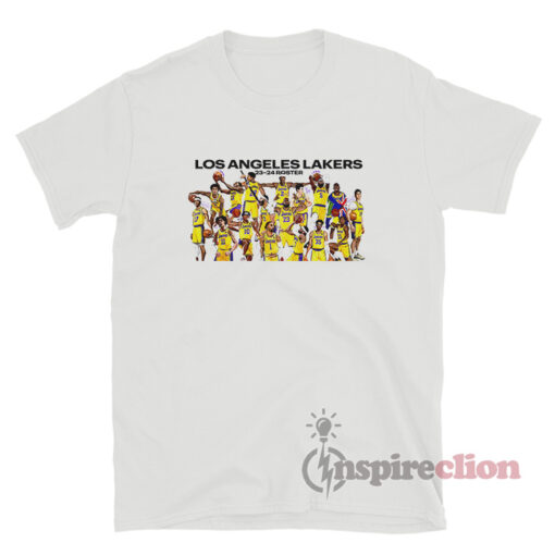 Los Angeles Lakers 23-24 Roster T-Shirt