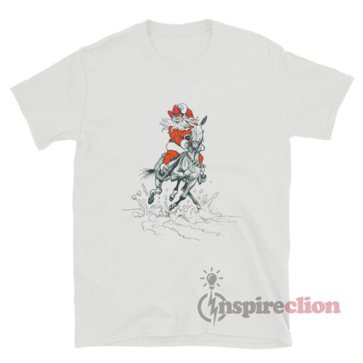 Santa Riding Mule T-Shirt