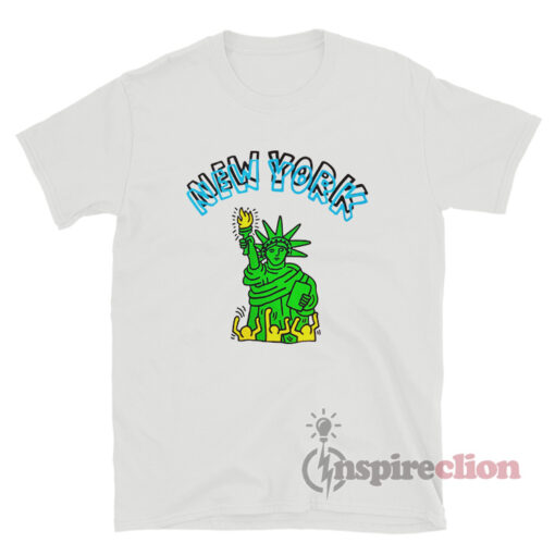 Keith Haring New York Statue Of Liberty T-Shirt