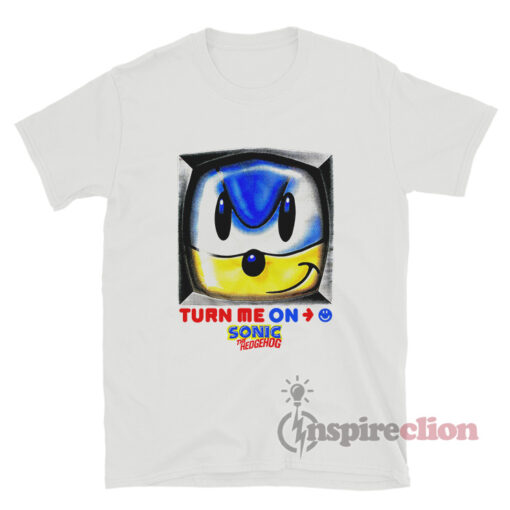 Sonic The Hedgehog Turn Me On T-Shirt
