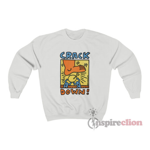 Vintage 1986 Keith Haring Crack Down Sweatshirt