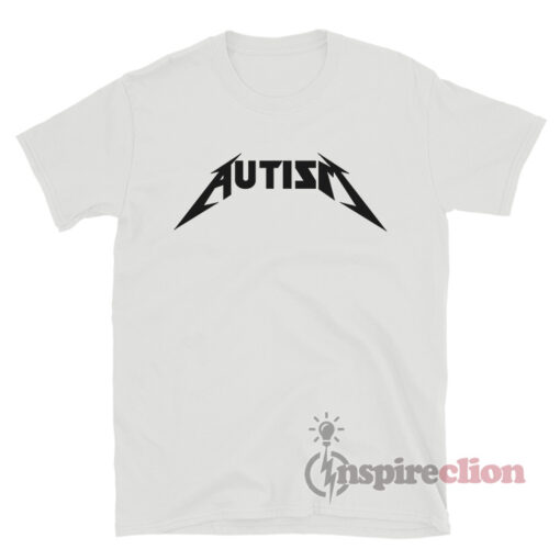 Autism Metal Logo Metallica Parody T-Shirt
