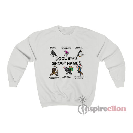 Cool Bird Group Names Sweatshirt