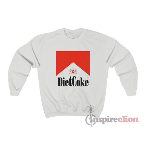 Diet Coke Cigarettes Marlboro Parody Logo Sweatshirt