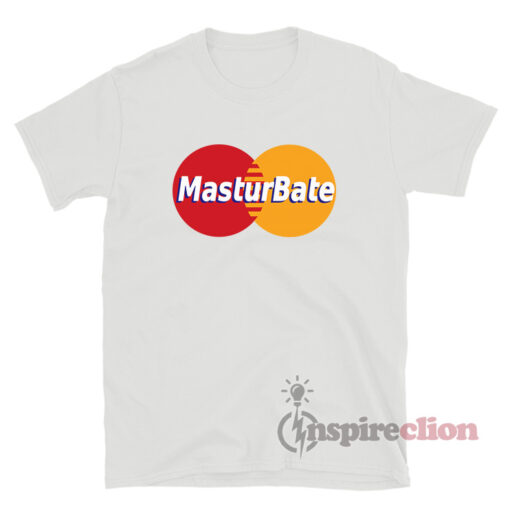 Mastercard Masturbate Logo Parody Meme T-Shirt