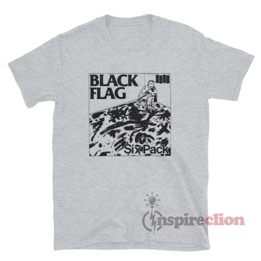 Black Flag Six Pack Album Cover T-Shirt