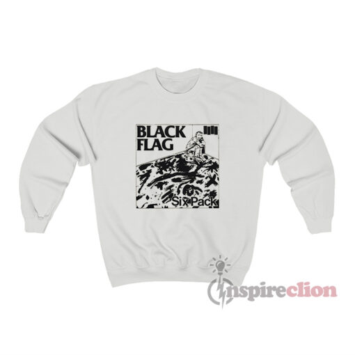 Black Flag Six Pack Album Cover Sweatshirt