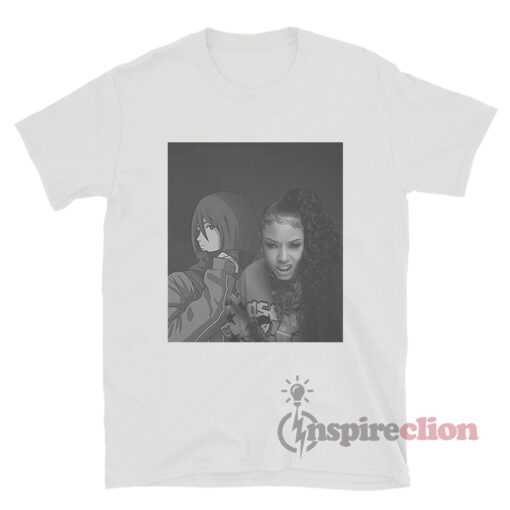 Coi Leray x Attack on Titan Rappers With Anime T-Shirt
