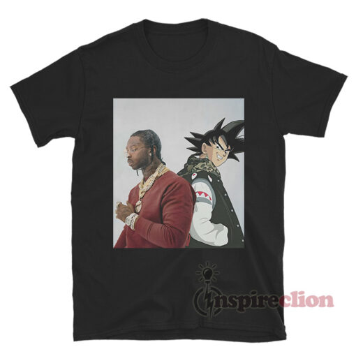 Dragon Ball Z Goku And Pop Smoke T-Shirt