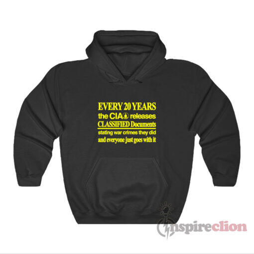 Every 20 Years The CIA Releases Classified Documents Hoodie