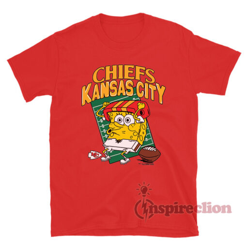 Kansas City Chiefs Super Bowl x Spongebob Squarepants T-Shirt