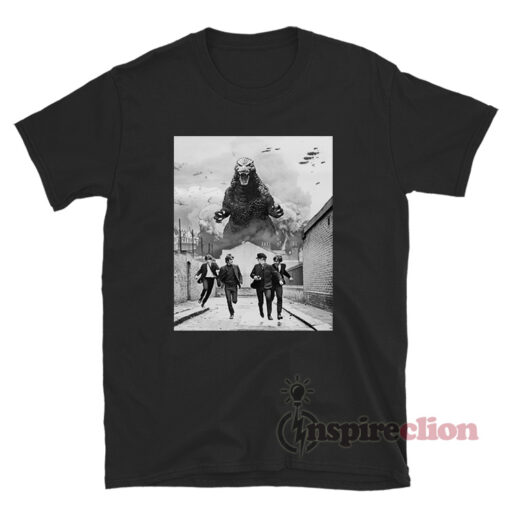 The Beatles Meet Godzilla T-Shirt