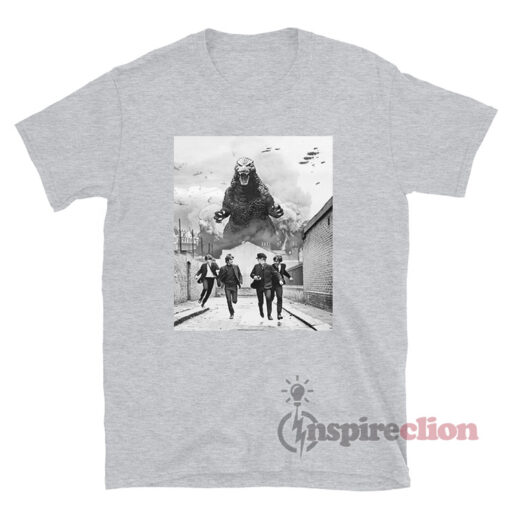 The Beatles Meet Godzilla T-Shirt