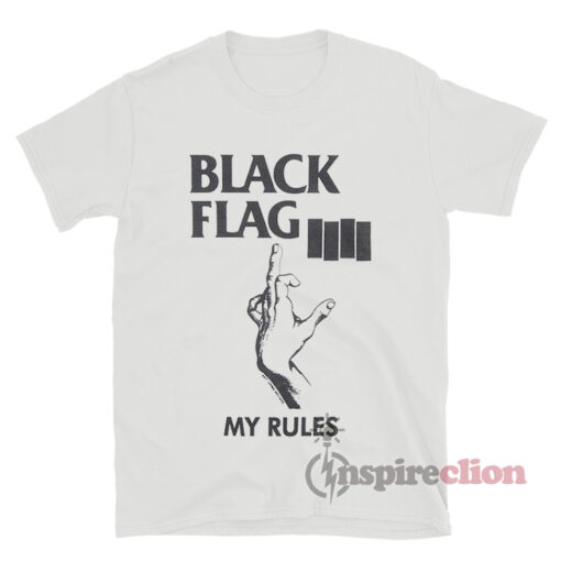 Vintage 1980s Black Flag My Rules T-Shirt