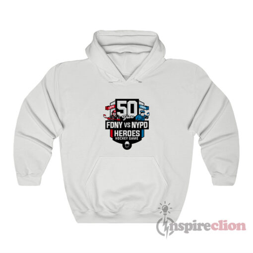 50th FDNY vs NYPD Heroes Hockey Game Spittin Chiclets Hoodie