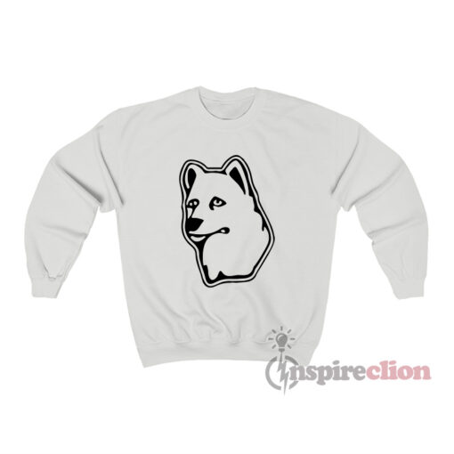 Sad Husky UConn Huskies Logo Sweatshirt