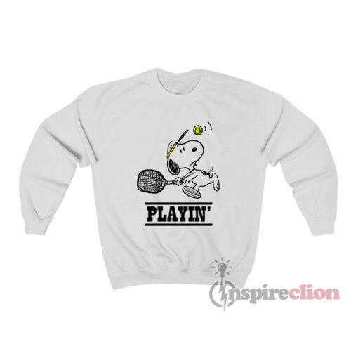 Snoopy Playing Tennis Funny Sweatshirt