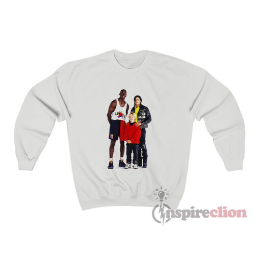Michael Jordan Michael Jackson And Macaulay Culkin Sweatshirt