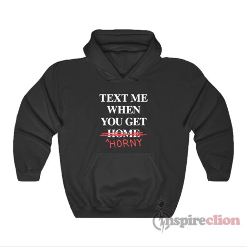 Text Me When You Get Horny Hoodie