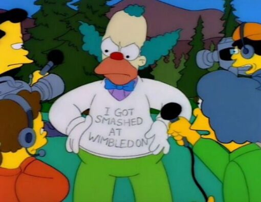 The Simpsons I Got Smashed At Wimbledon T-Shirt