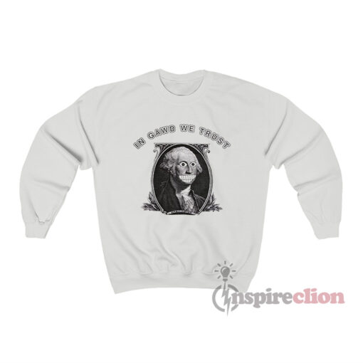 Vintage Kurt Cobain In Gawd We Trust Sweatshirt