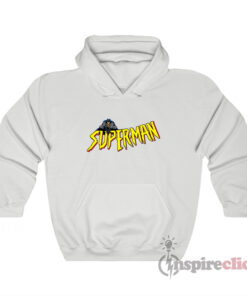 Confused Heroes Batman Superman Spiderman Logo Hoodie