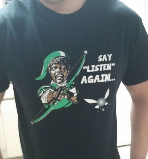 The Legend Of Zelda Samuel L Jackson Say Listen Again T-Shirt