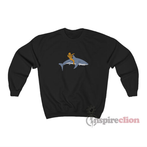 Jimmy Chance Raising Hope Diver Riding A Shark Sweatshirt
