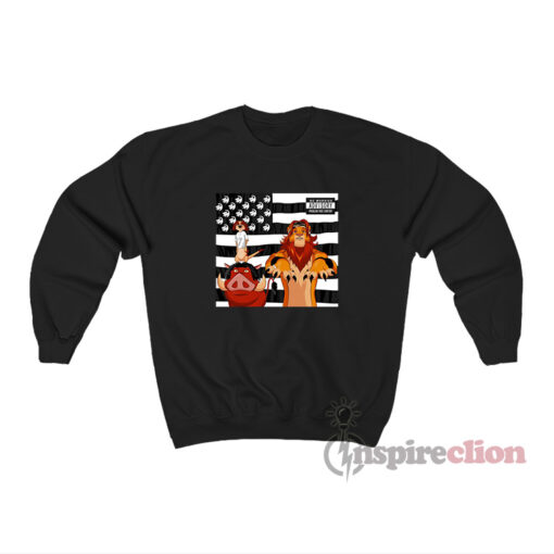 Timon Pumbaa And Simba Lion King Outkast Stankonia Sweatshirt