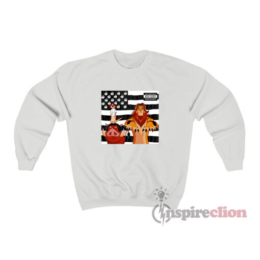 Timon Pumbaa And Simba Lion King Outkast Stankonia Sweatshirt