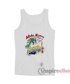 BTS Taehyung Aloha Hawaii Vintage Tank Top