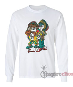 Vintage 90s Bugs Bunny And Taz Rasta Long Sleeves T-Shirt