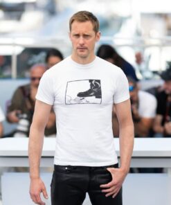 Alexander Skarsgard Gay Leather Boot LGBTQ Boseck Bondage T-Shirt