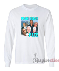 Palm Beach Pete Jeffrey Epstein Meme Parody Long Sleeves T-Shirt