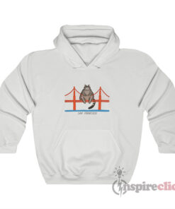 Cat Golden Gate Bridge B Kliban Cat San Francisco Hoodie