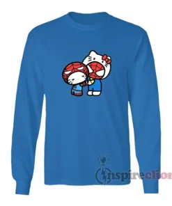 Kitty And Spider-Man Funny Long Sleeves T-Shirt