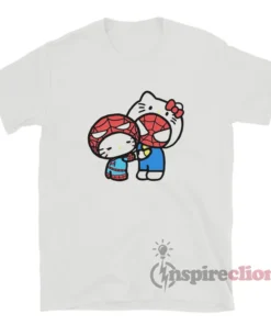 Kitty And Spider-Man Funny T-Shirt