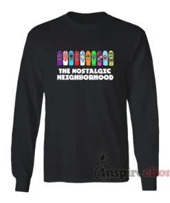 The Nostalgic Neighborhood Skateboard Long Sleeves T-Shirt