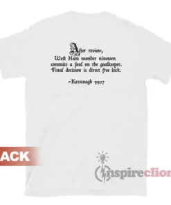 After Review West Ham Number Nineteen T-Shirt