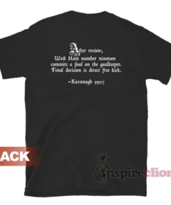 After Review West Ham Number Nineteen T-Shirt