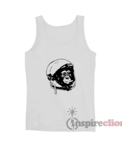 Astronaut Space Monkey Smoking A Cigarette Tank Top