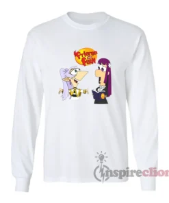 Frieren And Fern Phineas And Ferb Parody Long Sleeves T-Shirt