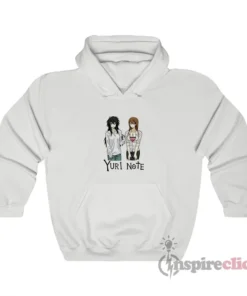 L Lawliet And Light Yagami Death Note Yuri Note Parody Hoodie