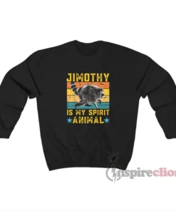 Raccoon Jimothy Spirit Animal Meme Vintage Sweatshirt