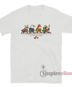 Different Paths Same Woods Root Game T-Shirt