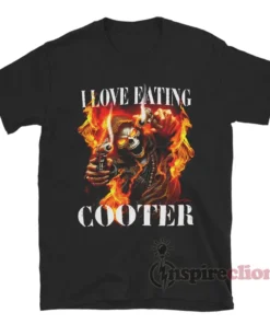 I Love Eating Cooter Grim Reaper With Guns T-Shirt
